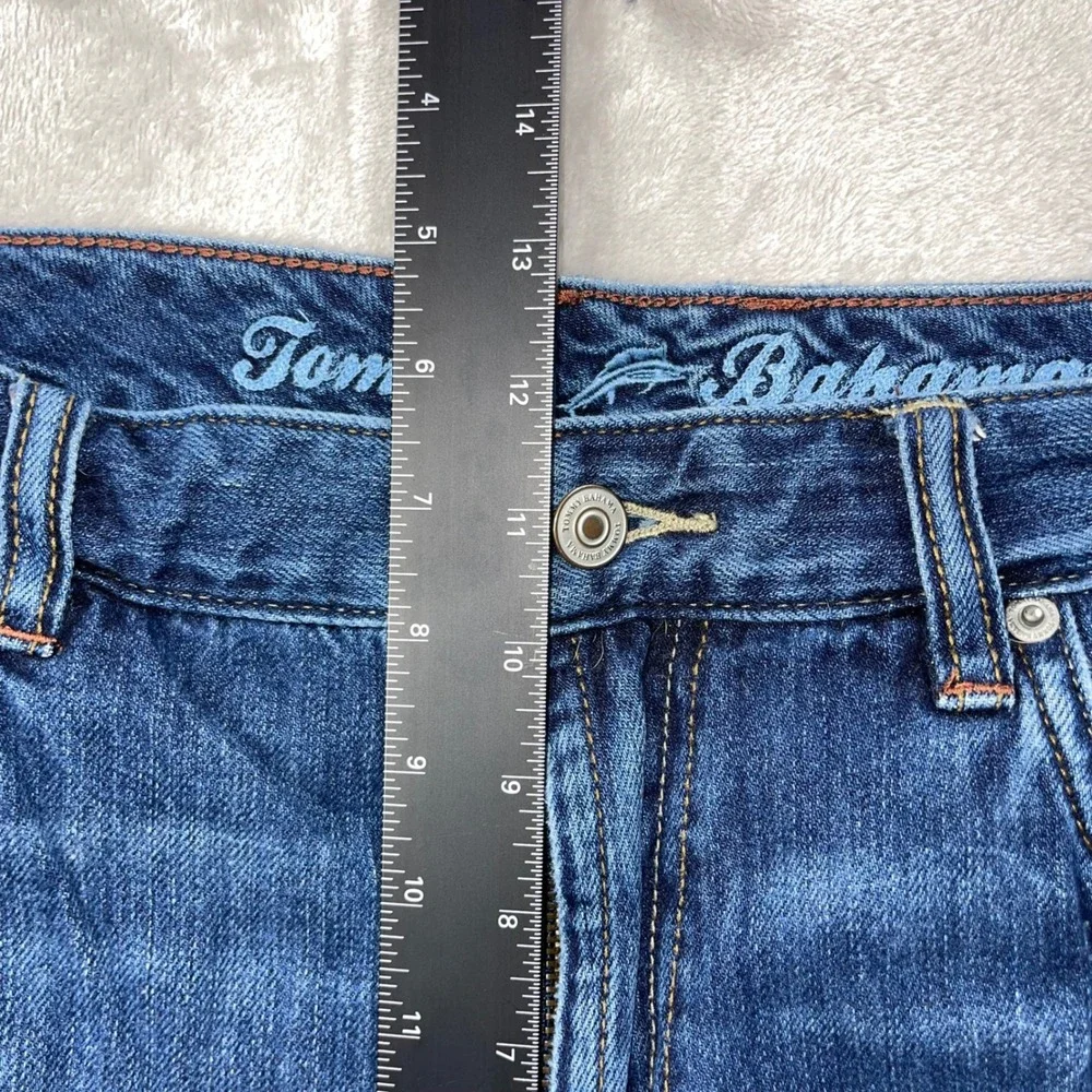 Tommy Bahama Jeans Mens 40x30 Classic Fit Blue Cotton Tencel Denim